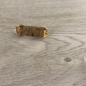 Vintage Past Label Pin